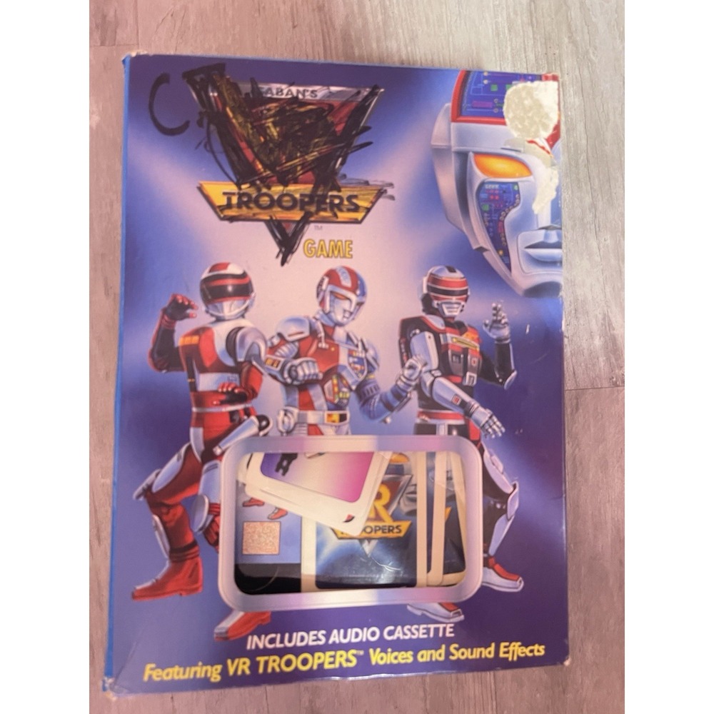 Vintage Saban's VR Troopers Action-Packed Audio Game Parker Brothers‎ Complete